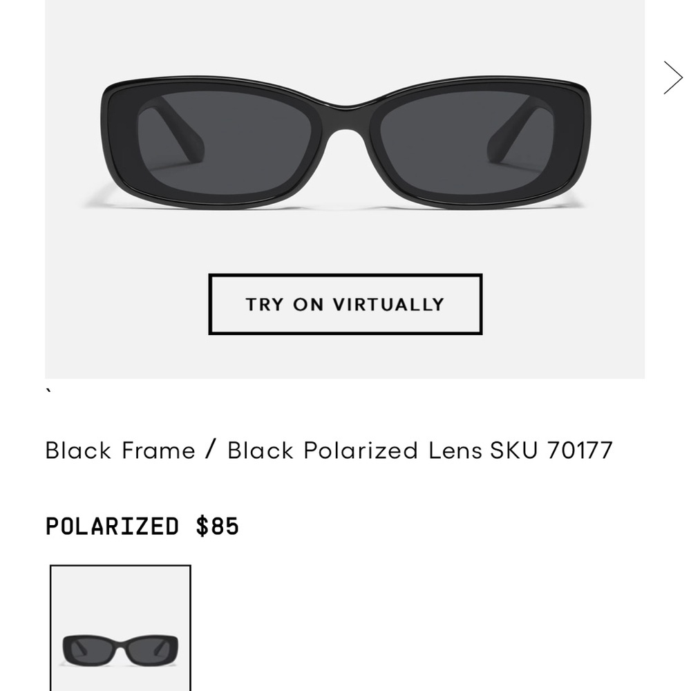 Quay vibe check polarized sunglasses in black. NWT and never been worn